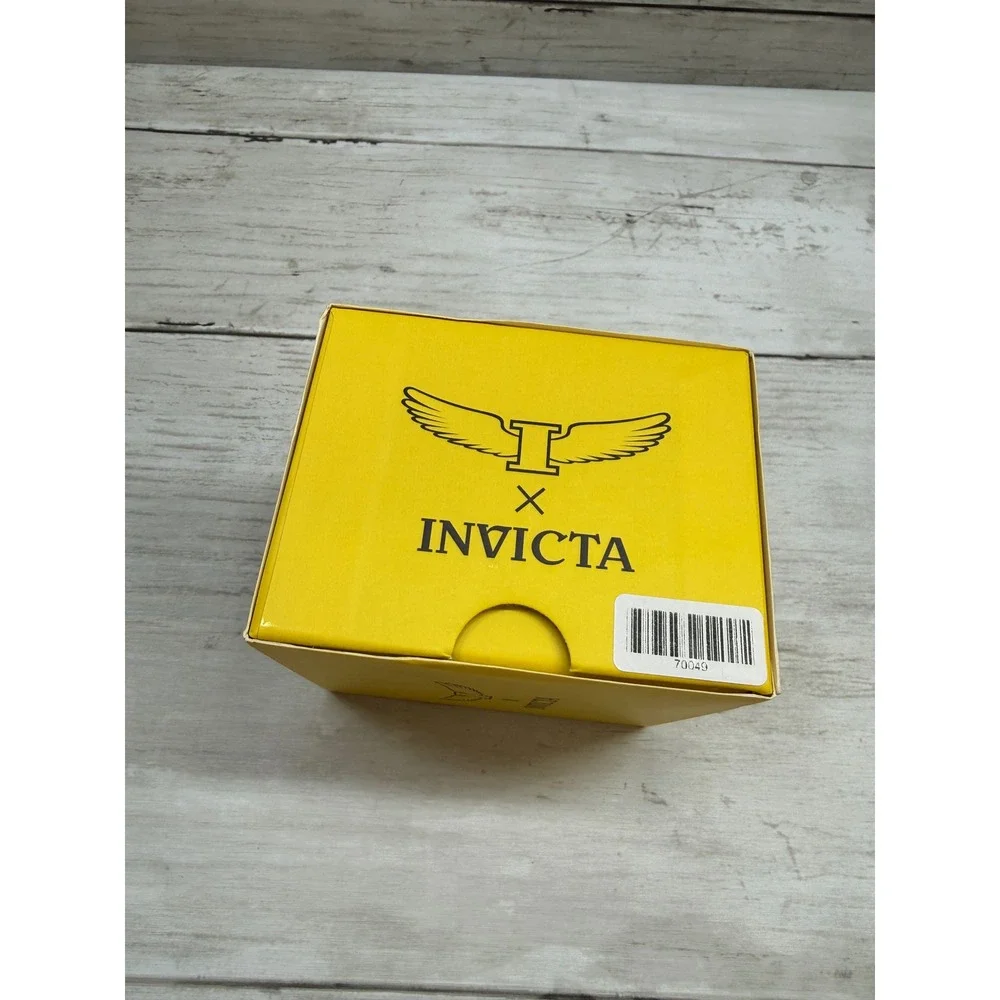 Invicta Specialty Mens Watch Teal Sunray Dial Fluted Bezel Silver Steel 70049